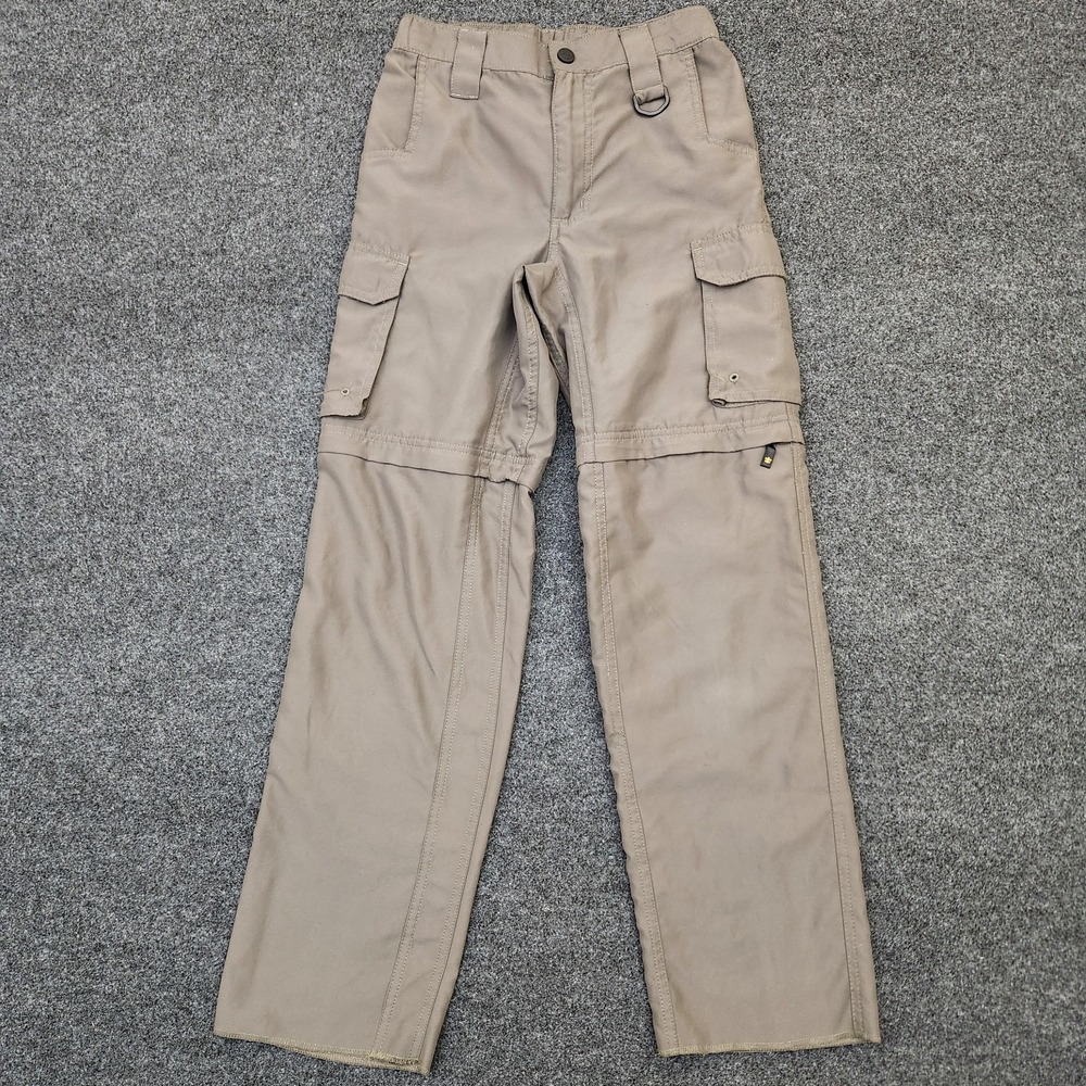 Boy Scouts Of America Youth Medium Green Uniform Switchback Cargo Zip Off Pants